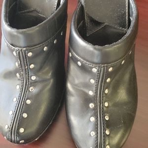 Black Mules / Clogs Size 8